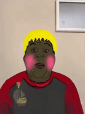 alicia, hunky twink sex machine, hunky twink sex machine, angry, animated, award, big lips, black skin, blonde hair, blush