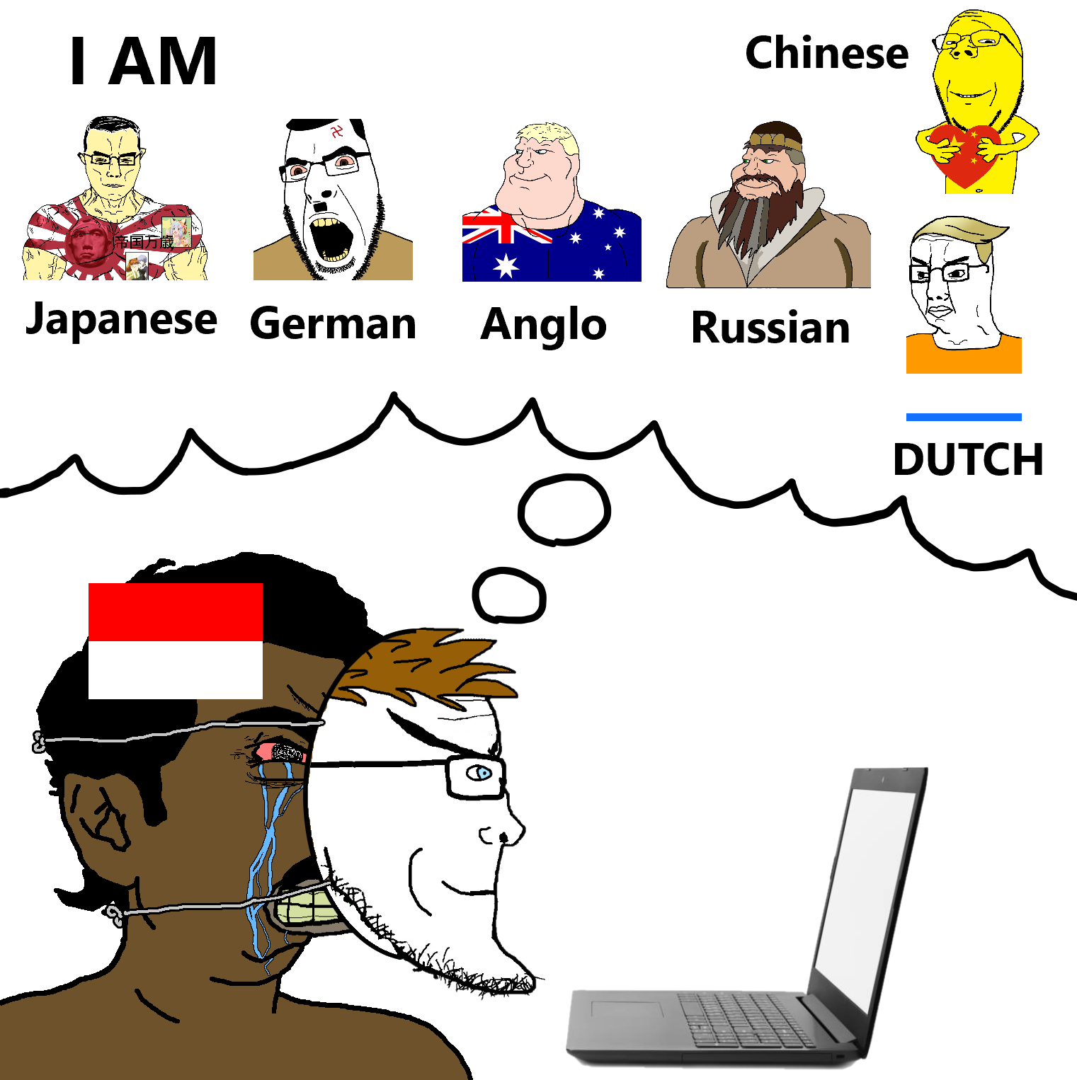 chudjak, cobson, gapejak, markiplier soyjak, meximutt, pajeetjak, chudjak front, euroaryan, euromutt, mexiaryan