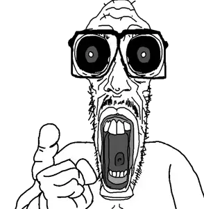mentaljak, soyjak neo, pointing, soyjak, transparent background