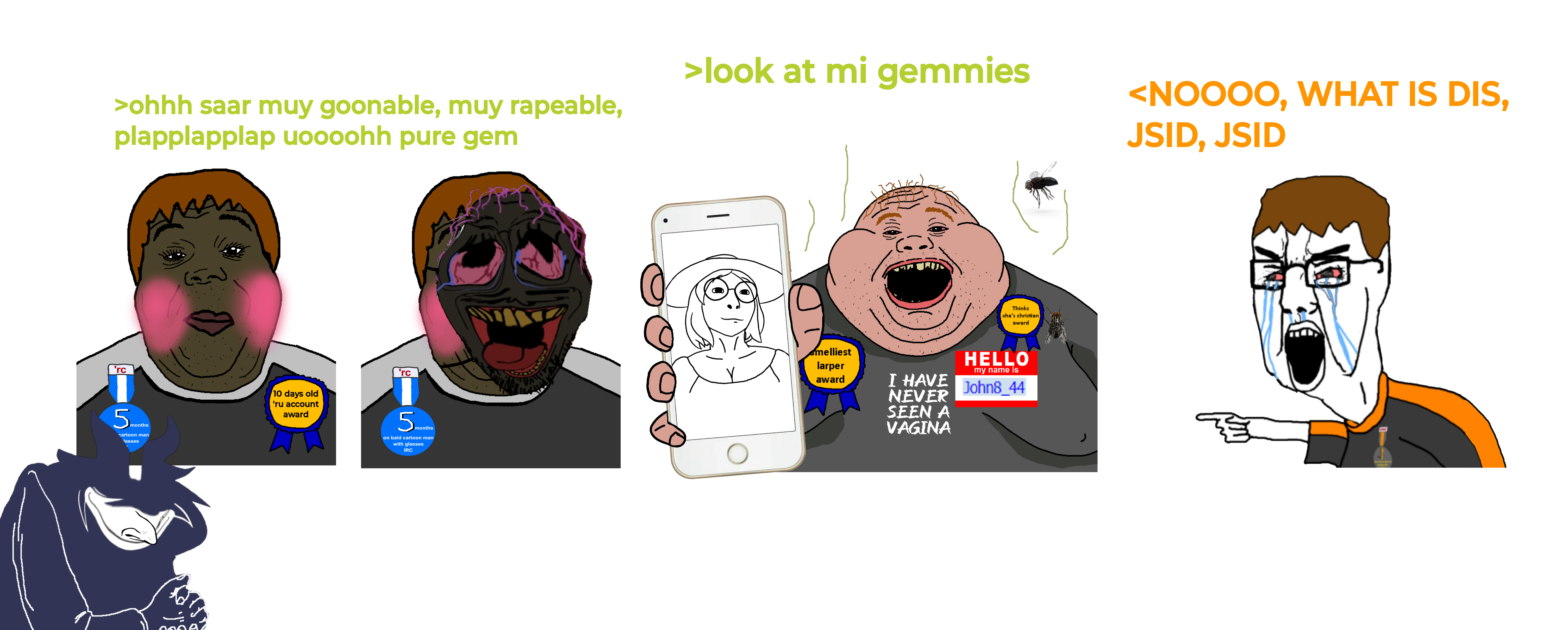 dan, happy merchant, miss circle, alicia, bernd, chudjak, cobson, chudfaggot, fat alicia, female cobson