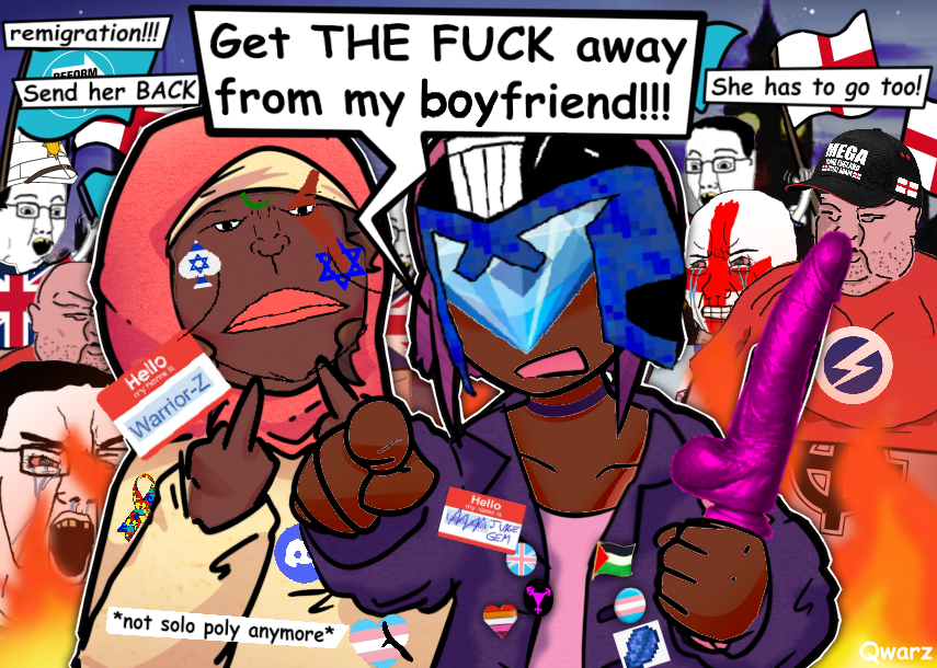 wojak, chudjak, meximutt, meximutt front2, amelia, autism, brown skin, dildo, discord, heart