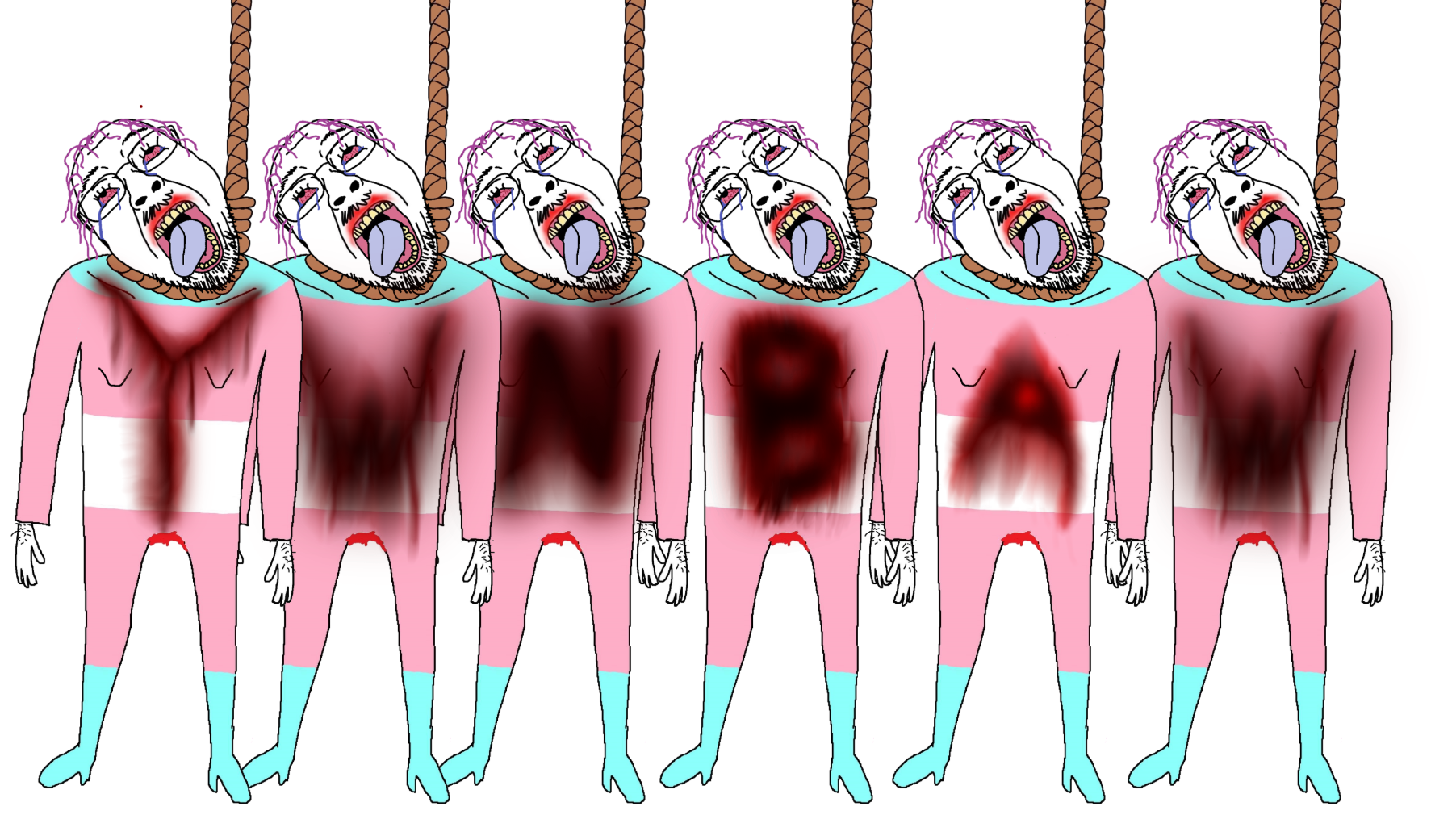 dersoylentdrinker, bernd, hanging troonjak, troonjak, ack, ack!, arm, blood, eyelashes, full body