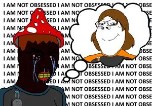 SoyBooru.com - 171544 - 2soyjaks brown_hair dan daniella frank glasses mushroom obsessed orange_shirt shroom subvariant_gapejak_female variant_chudjak variant_gapejak white_background (1).png