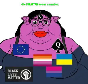 SoyBooru.com - 140246 - closed_mouth clothes ear fat female glasses hair large_ear latinx obese oh_my_god_she_is_so_attractive series_branverse series_foidjaks smile soyjak subvariant_branigger subvariant_brenda.png