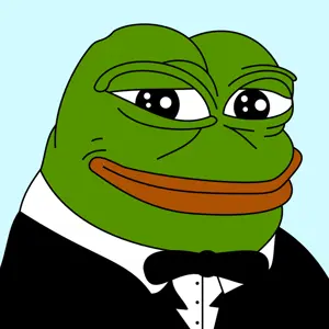 pepe, amphibian, animal, blue background, bowtie, frog, looking at you, smile, smug, tuxedo