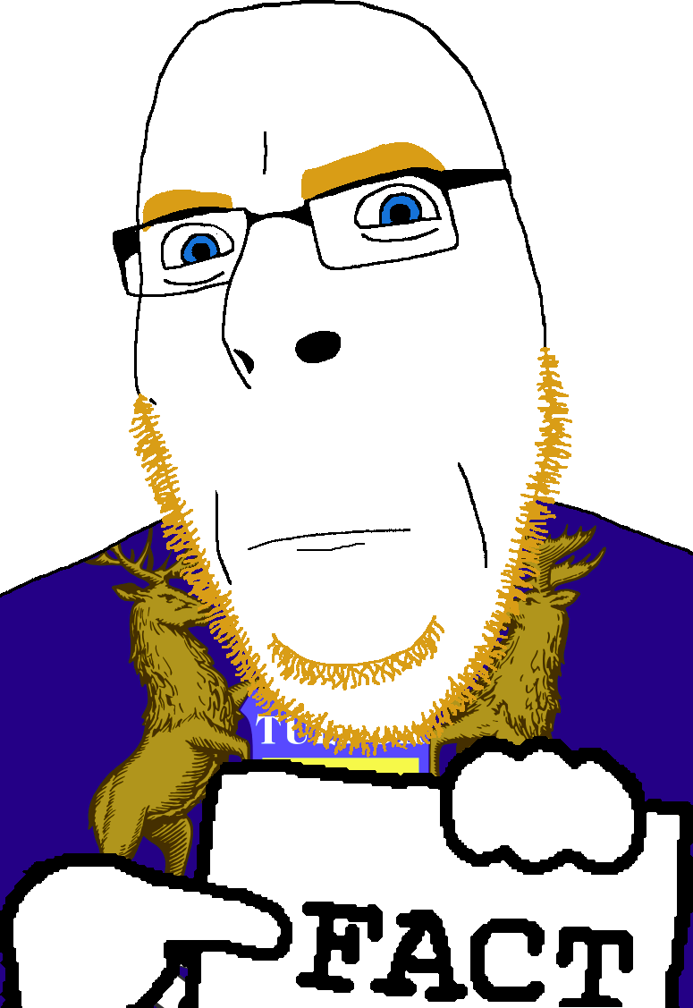 cobson, countryaryan fact!, bald, black text, blonde beard, blue eyes, closed mouth, english text, eyebrows, fact