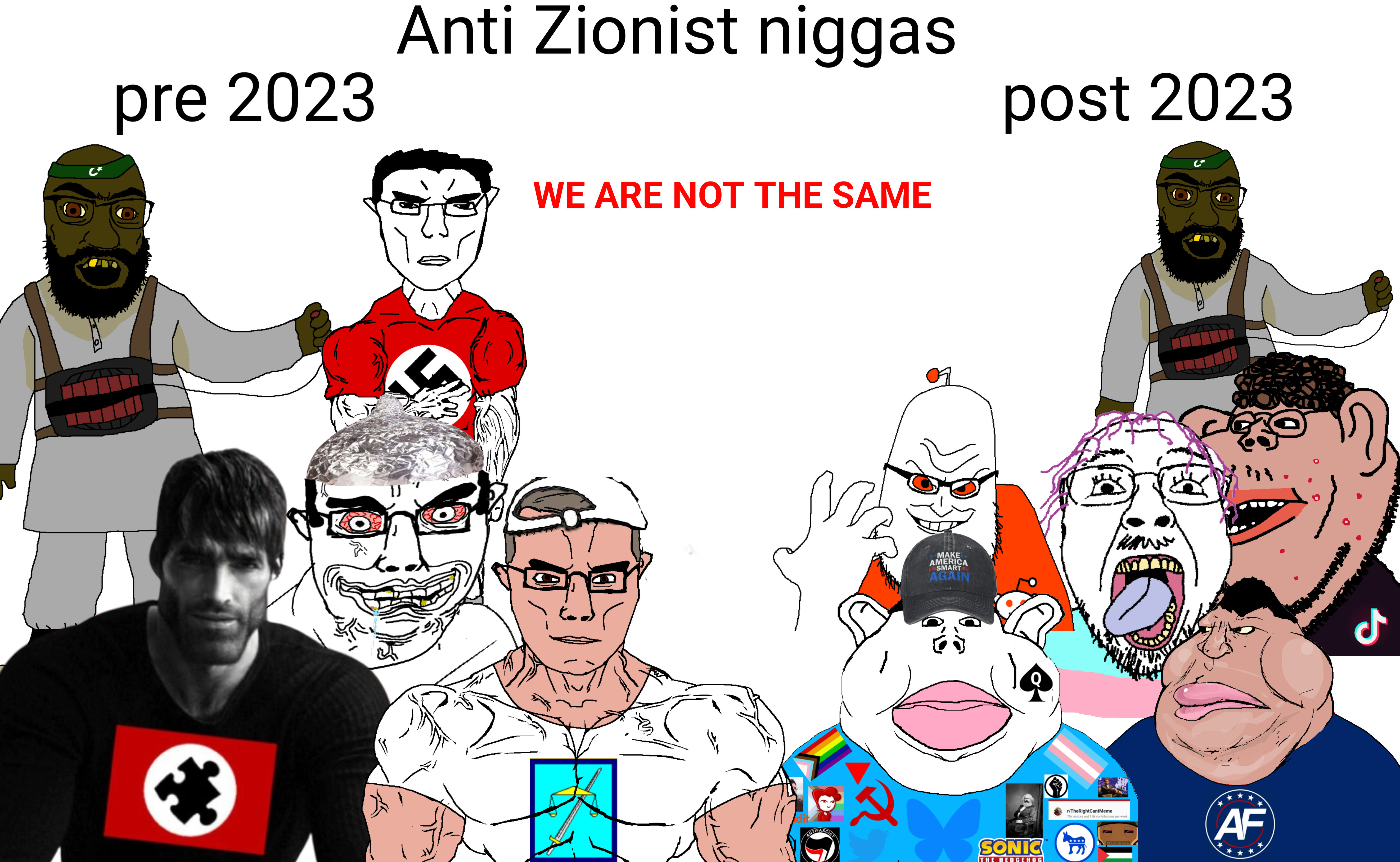 gigachad, sonic the hedgehog, bernd, brandon, chudjak, feraljak, impish soyak ears, meximutt, syndromejak, branigger