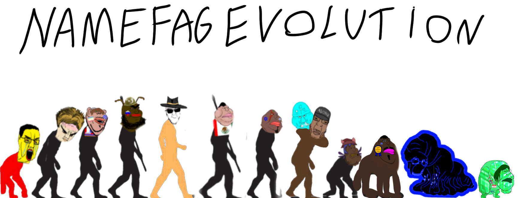 esl fnf pedo, chudjak, chudplier, disgusting trevorcreature, feraljak, impish soyak ears, meximutt, mexiaryan, mexiwhore, amerimutt