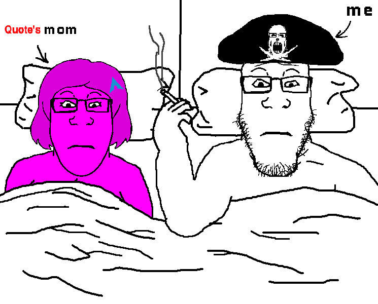 femquote, markiplier soyjak, female markiplier, neutralplier, me and your mom, arch linux, bed, blanket, bone, bones