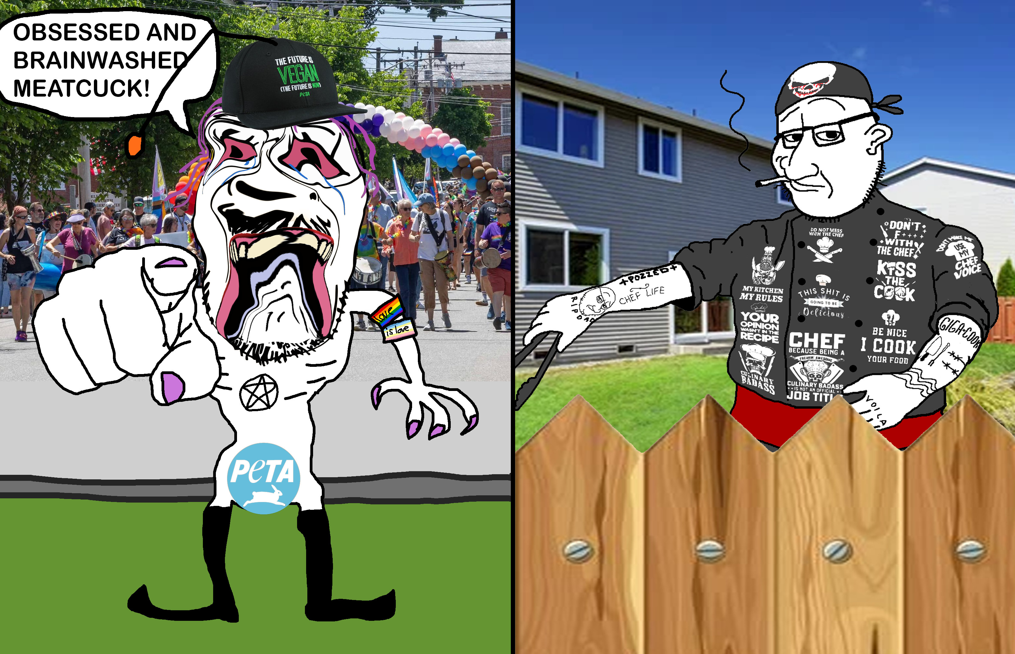 bernd, smugjak, chef, distorted, gay, holding object, house, irl background, lgbt, love is love