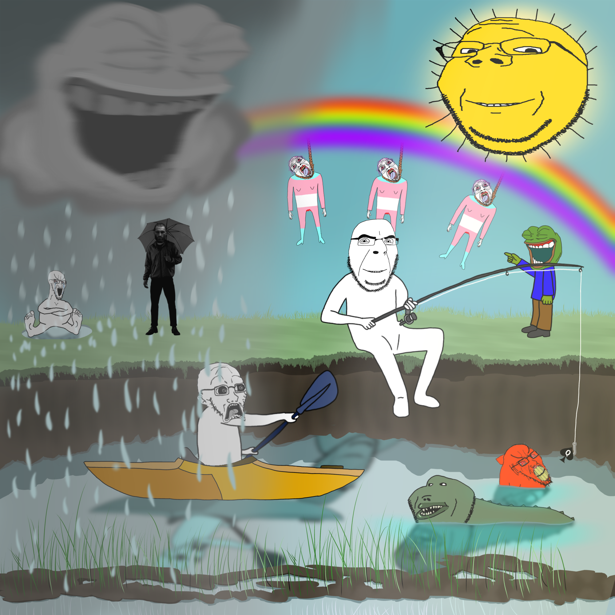 gigachad, pepe, pepelaugh, bernd, cobson, cryboy soyjak, gapejak, impish soyak ears, soyak, doctos