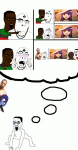 bernkastel, rika furude, chudjak, cobson, soyak, ahegao, angry, animated, anime, black skin