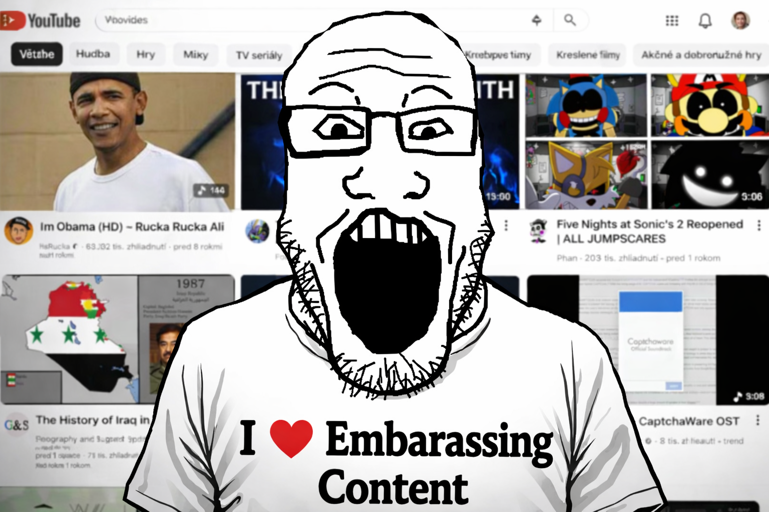 markiplier soyjak, barack obama, captcha, clothes, embarrassed, embarrassing, five nights at sonic’s, glasses, iraq, kurdistan