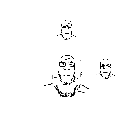 markiplier soyjak, neutralplier, 3d gif maker, 3dgifmaker, animated, atom, atomic, bald, black eyes, closed mouth