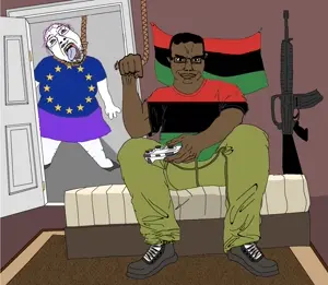 bernd, chudjak, africa, crying, european, full body, hanging troon, pan-african, grand theft auto, grand theft auto v