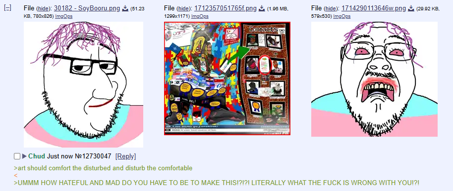 bernd, markiplier soyjak, smugjak, slopjak, sharty greentexts, beard, bloodshot eyes, flabbergasted, glasses, screenshot