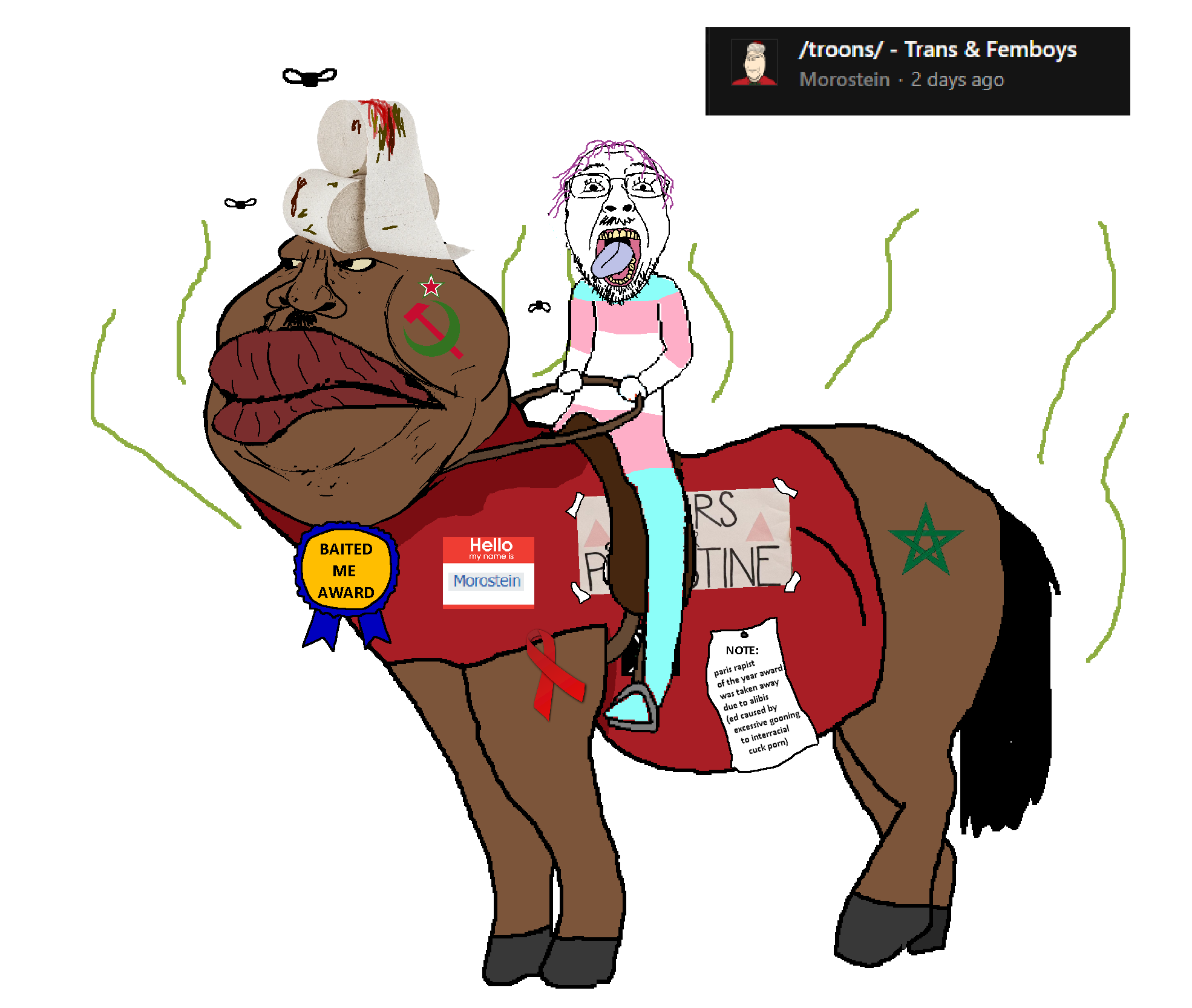 bernd, meximutt, my little nametroonies, aids, animal, award, bug, bugs, cleavage, communism