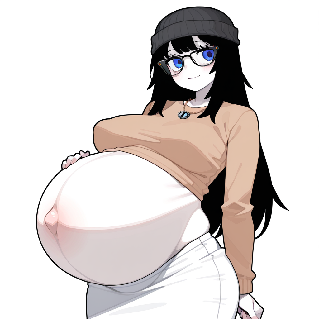 soytan, avengers, beanie, belly, belly button, black beanie, black hair, blue eyes, clothes, drink