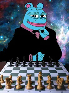 blepe, pepe, amphibian, animal, blue skin, chess, clothes, ear, frog, space