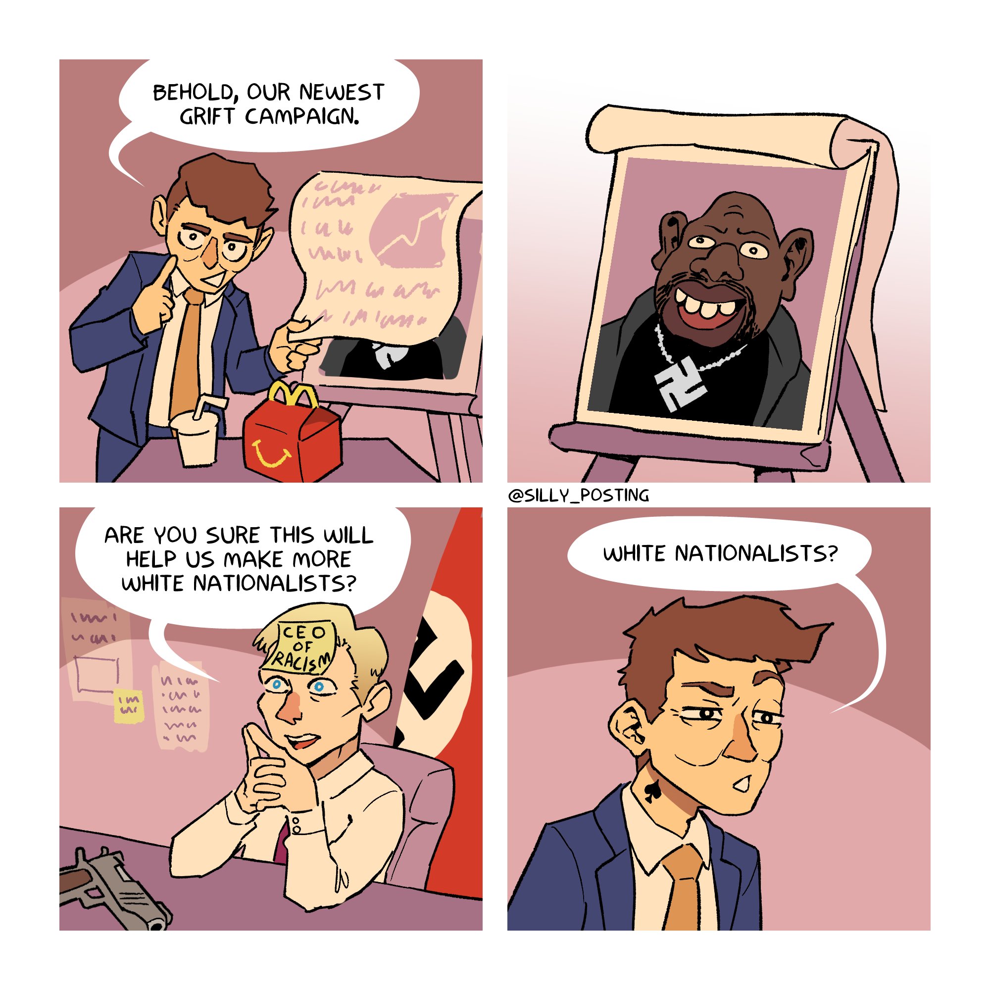 silly posting, sheeeit, soyjaks?, bald, black nazi, blonde hair, blue eyes, brown hair, burgers, ceo