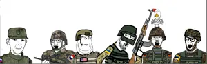 gapejak, kuzjak, soyak, unknown, wholesome soyjak, animal, arm, badge, camouflage, chicken