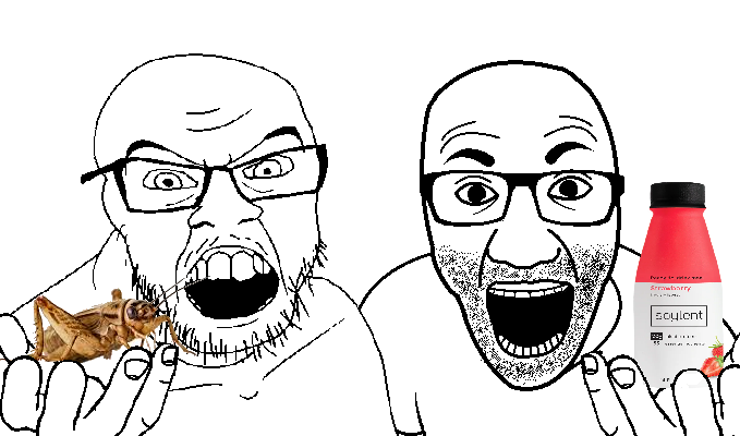 el perro rabioso, feraljak, 2soyjaks, animal, bald, bug, drink, glasses, hands, holding object