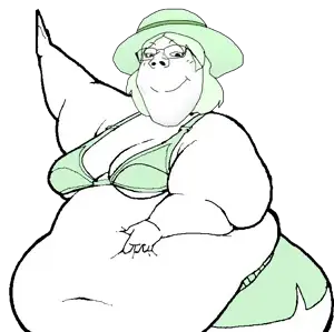 miss crystal, gapejak, female gapejak, femjak, holding belly, belly, big belly, bra, cleavage, female