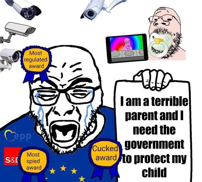 feraljak, gapejak, rupturejak, award, baby, beard, caca, crying, english text, glasses