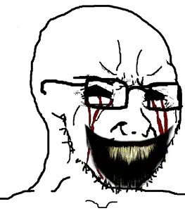 soyak, blood, crying, evil, glasses, scary, stubble, white background