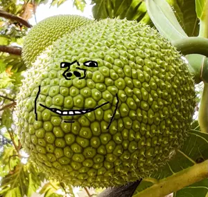 impish soyak ears, fruiterz!, food, fruit, jackfruit, jakfruit, photoshop