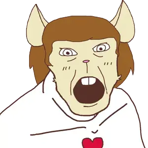 feraljak, angry, buck teeth, ear, fur, furry, hair, heart, mouse, nose