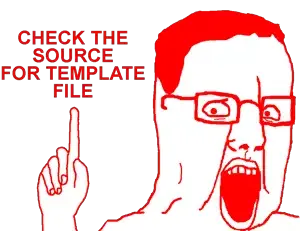 chudjak, glasses, hands, looking at you, no beard, no eyebrows, open eyes, open mouth, pointing, pointing up