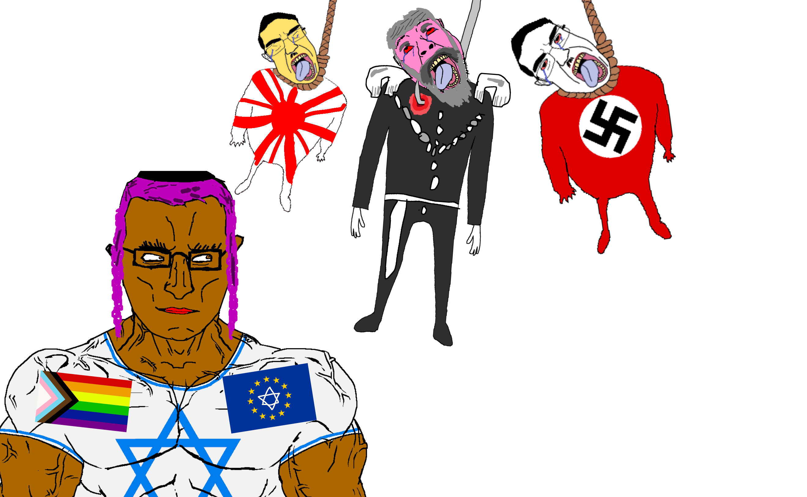 bernd, chudjak, chudjak front, hanging ugly personjak, muscular chud, ugly personjak, ack, belgian, belgium, brown skin