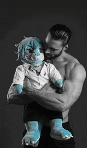 Gigachad hugging Nick plush.gif