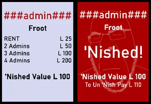 cobson, admin, board game, card, game, monopoly, please be paitent op has autism, printable, froot