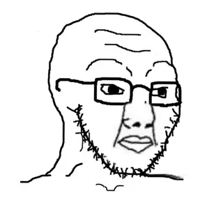 chudjak, soyak, chodjak, bald, open mouth, uncolored skin