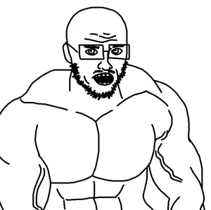 errmmmijustmadeitokay, unknown, arm, bald, beard, buff, ear, eyebrows, forehead lines, glasses