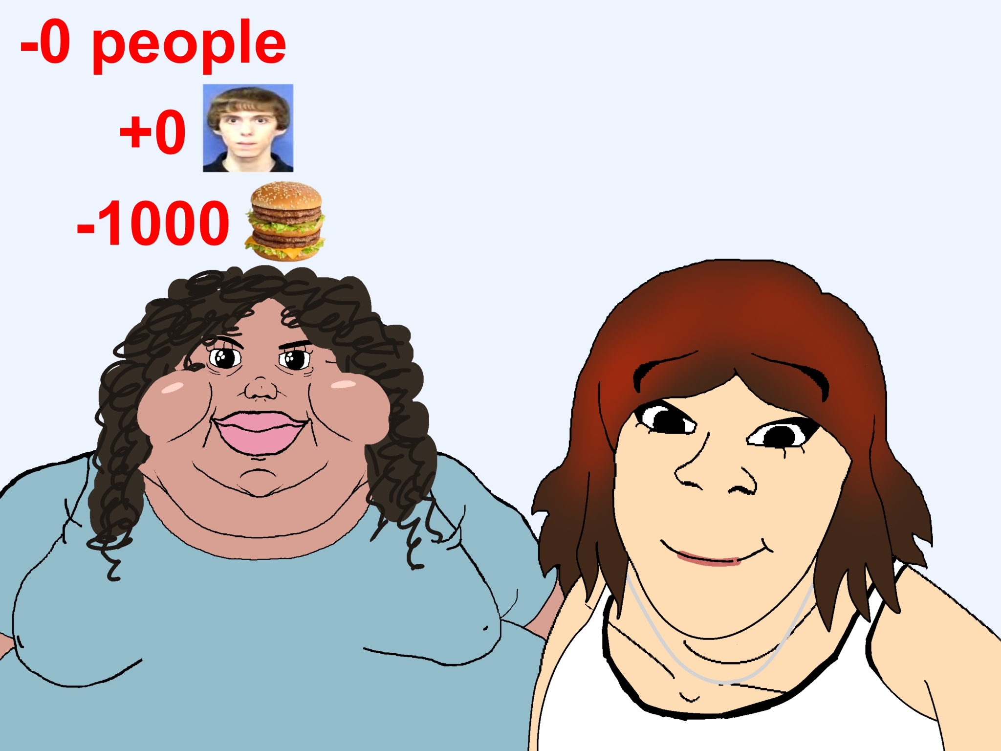 brandon, feraljak, branigger, brenda, breniqua, female feraljak, femjak, adam lanza, big lips, big mac