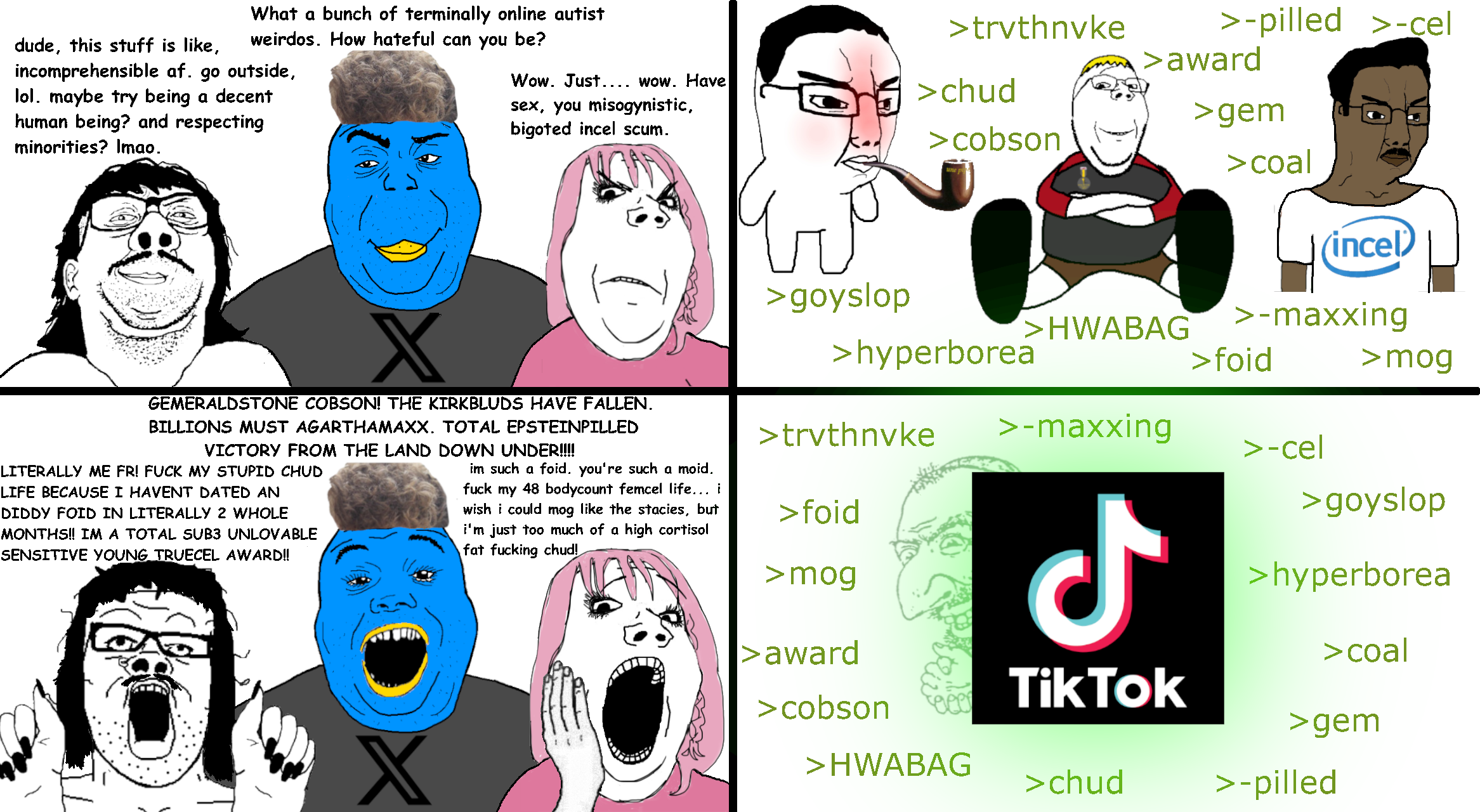 happy merchant, nate higgers, a24 slowburn soyjak, alicia, chudjak, gapejak, reaction soyjak, daddy's girl gapejak, reaction matchajak, wholesome soyjak