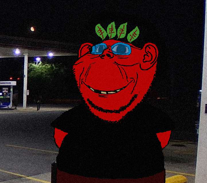 impish soyak ears, arms, black shirt, clothes, deformed, dilated pupils, distorted, drug addicted, filter, gas station