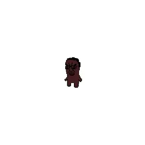 chudjak, animated, black skin, closed mouth, full body, glasses, morenazi, nazism, sound, soyjak