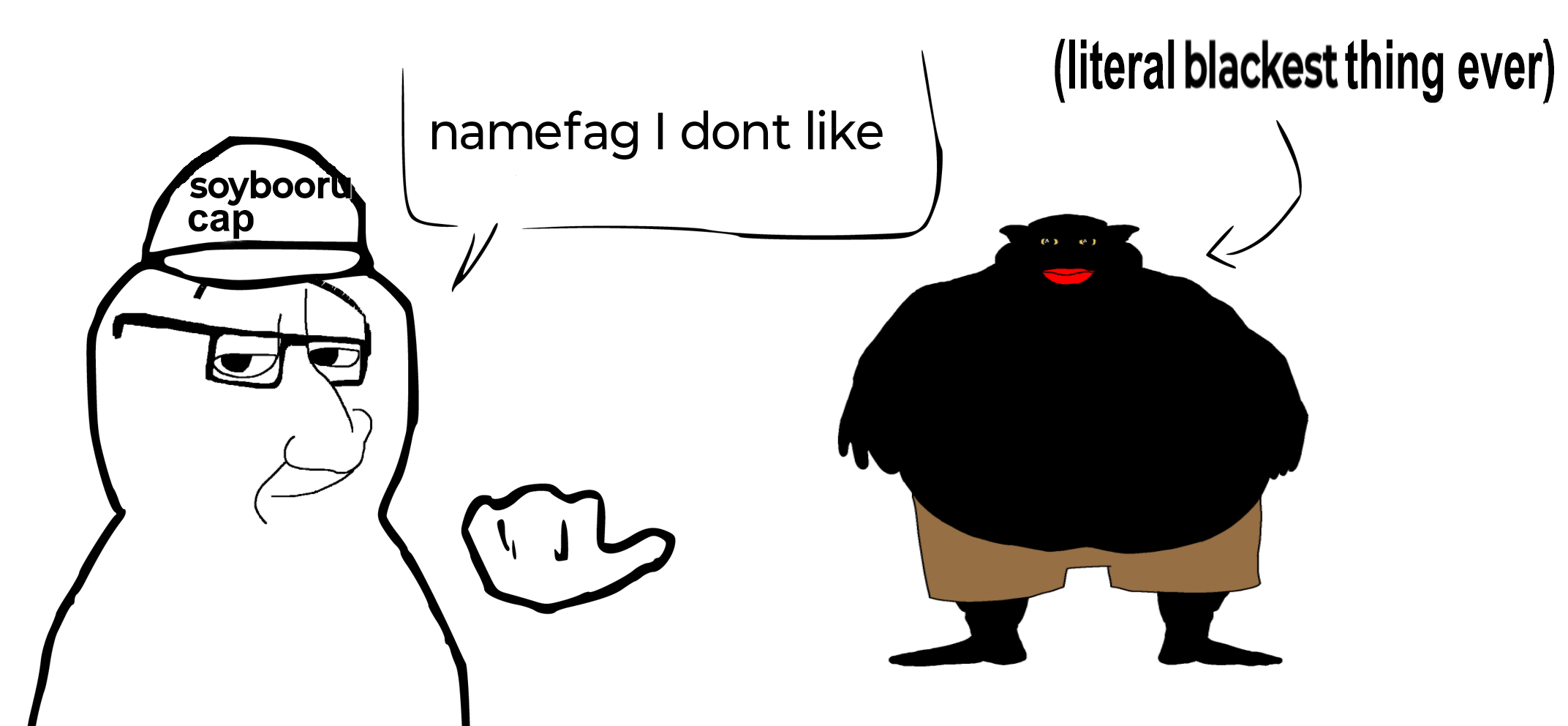 brandon, meximutt, smugjak, beast, branigger, endmutt, morbidmutt, black skin, clothes, fallenchungus