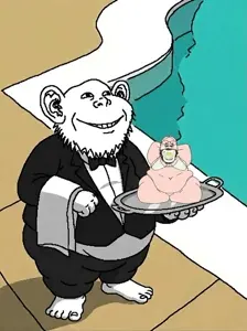 gapejak, impish soyak ears, babyjak, babyjak, bald, beard, bikini, caca, ear, fat