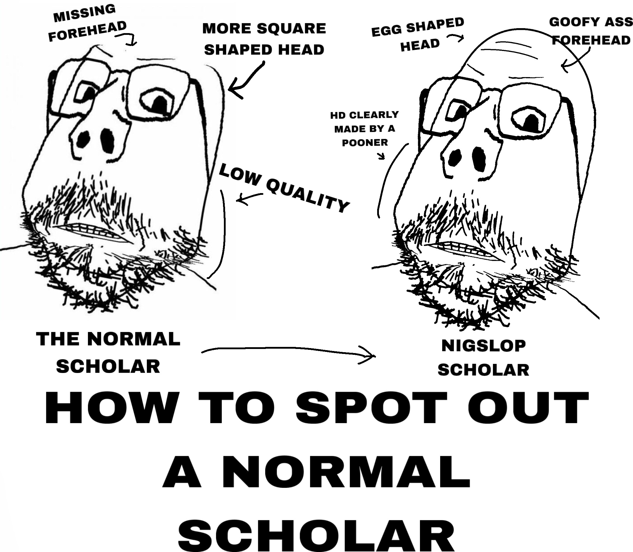 gapejak, mustached gapejak, scholar, arrows, black eyes, esl, glasses, monochrome, mustache, nose