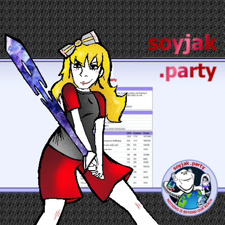 kate hikes, bernd, impish soyak ears, soyak, soygirl, troonjak, femjak, blonde hair, blush, bow