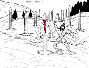 pepe, markiplier soyjak, amphibian, animal, blood, drawn background, frog, full body, glasses, hair