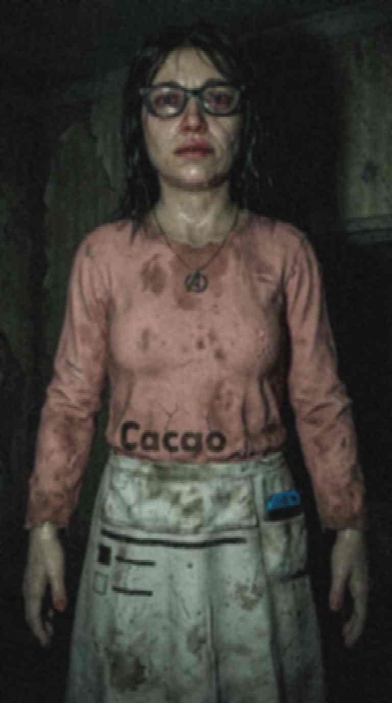 soytan, 1soyjak, adult, apron, black glasses, black hair, bloodshot eyes, bone chilling, cacao, closed mouth