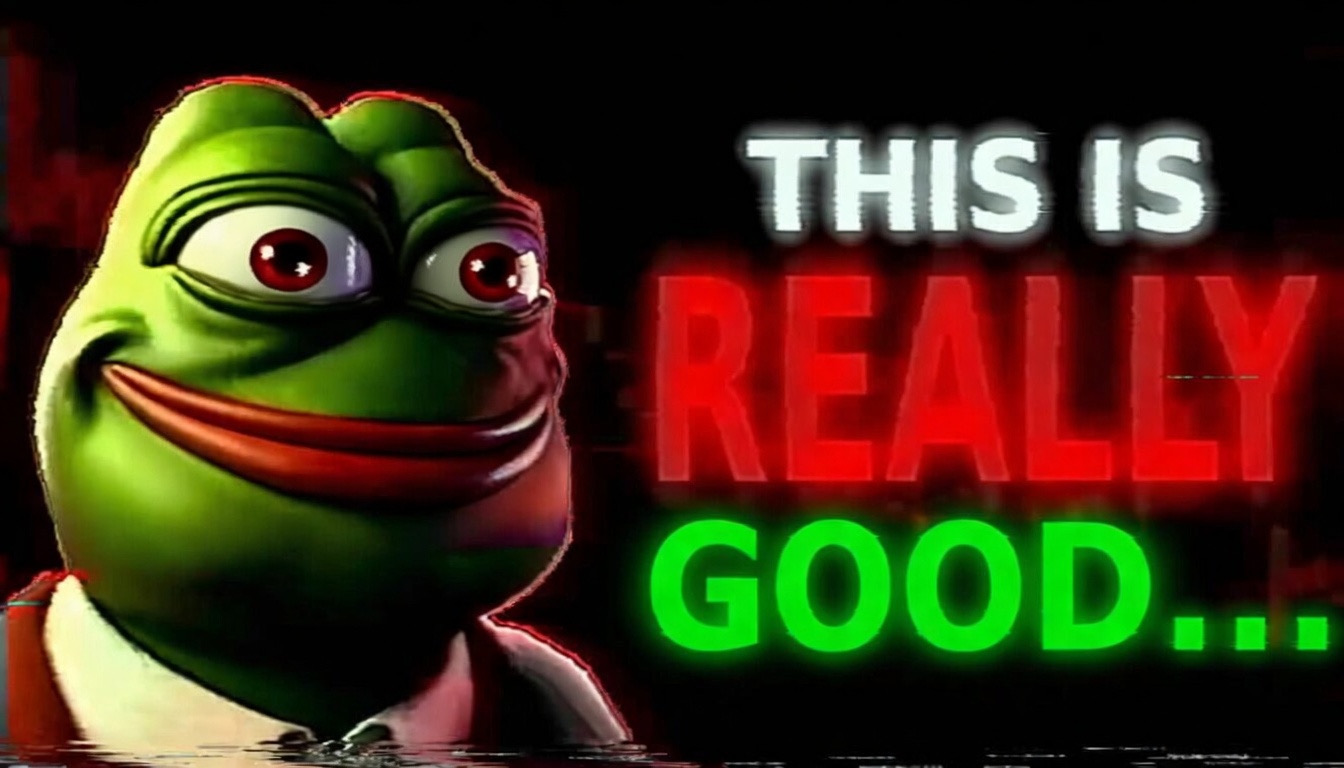 pepe, black background, closed mouth, collar, english text, eye, green text, lips, looking at you, no beard