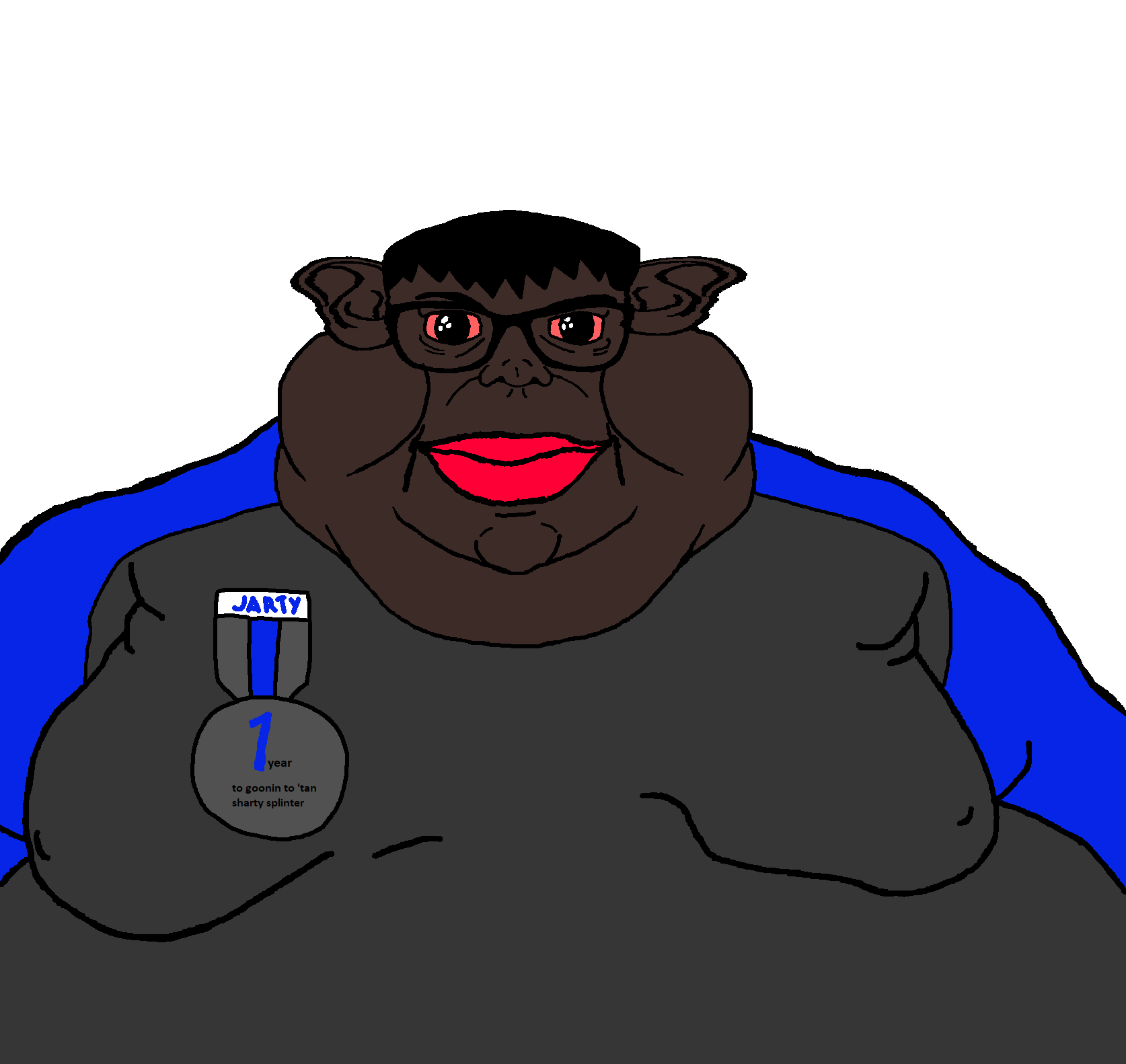 brandon, chudjak, meximutt, branigger, jartycuck, patrick, jartycuck, badge, black shirt, black skin