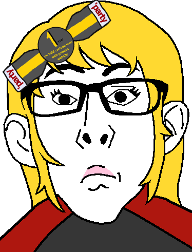 kate hikes, nojak, female nojak, black eyes, blonde hair, ear, eyelashes, fixed, gray shirt, hair